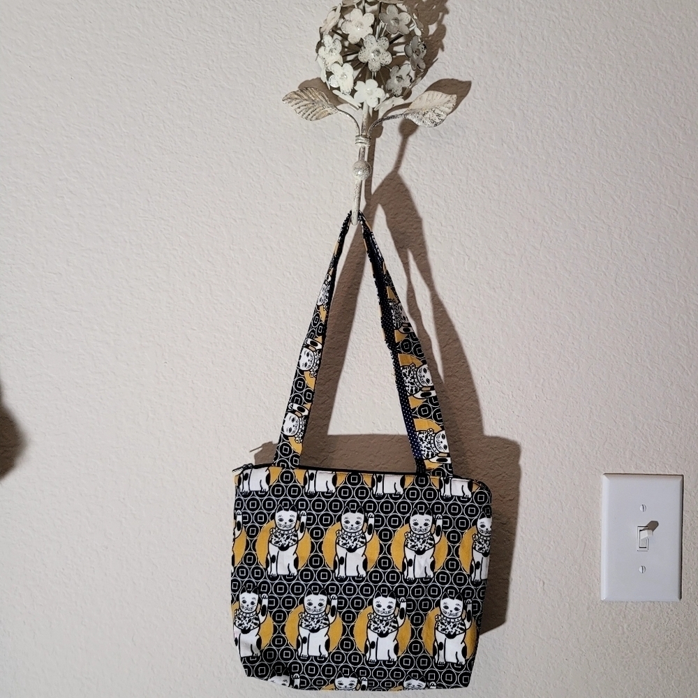 Gold Black Tote